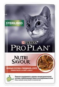 Влажный корм Purina Pro Plan для кошек, в соусе, 85г